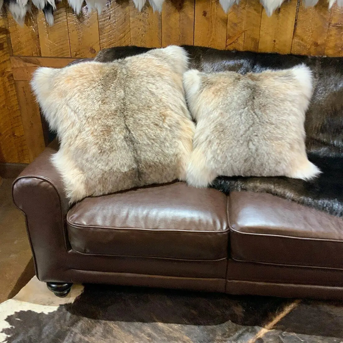 Canadian Lynx Fur Pillow