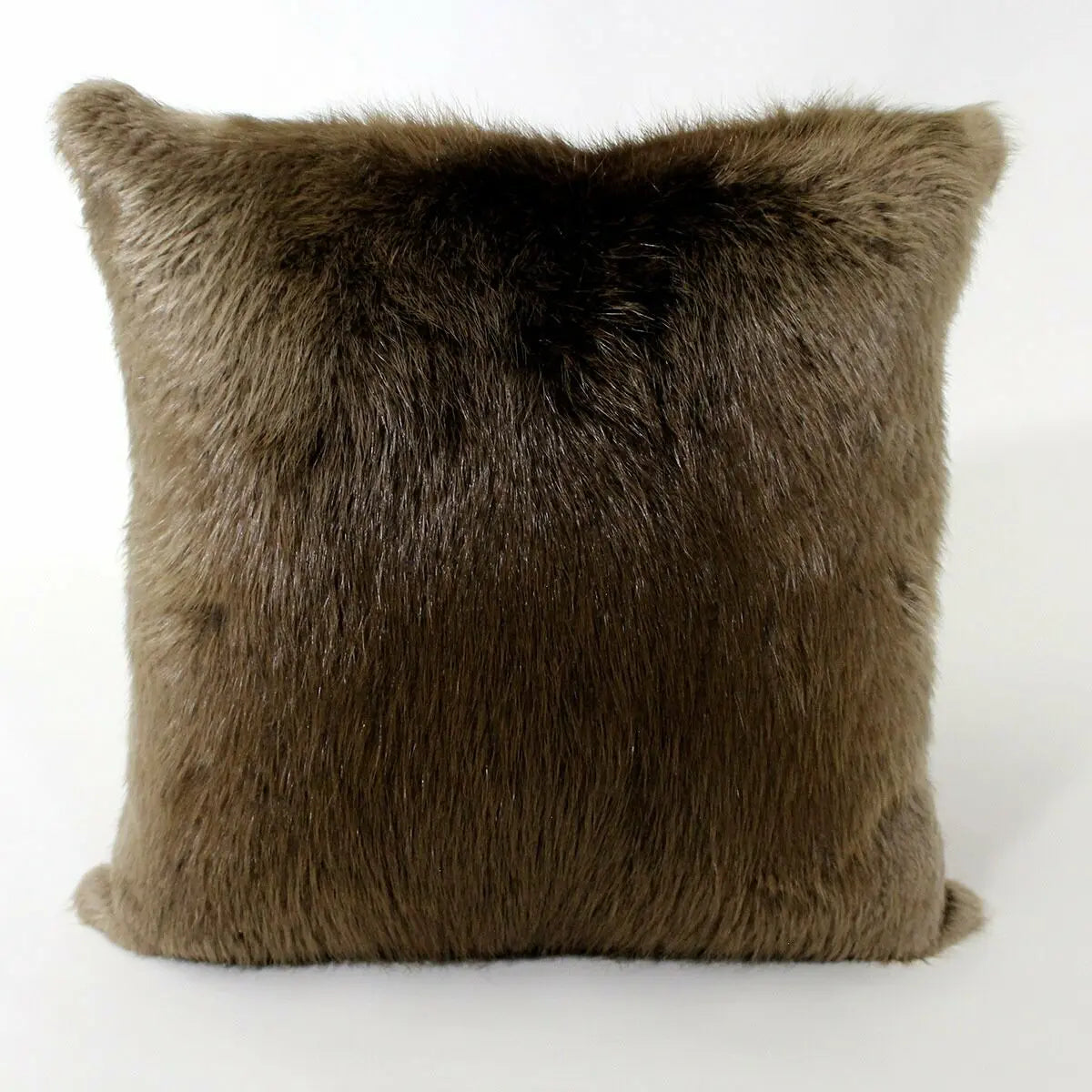 Brown Longhair Beaver Fur Pillow