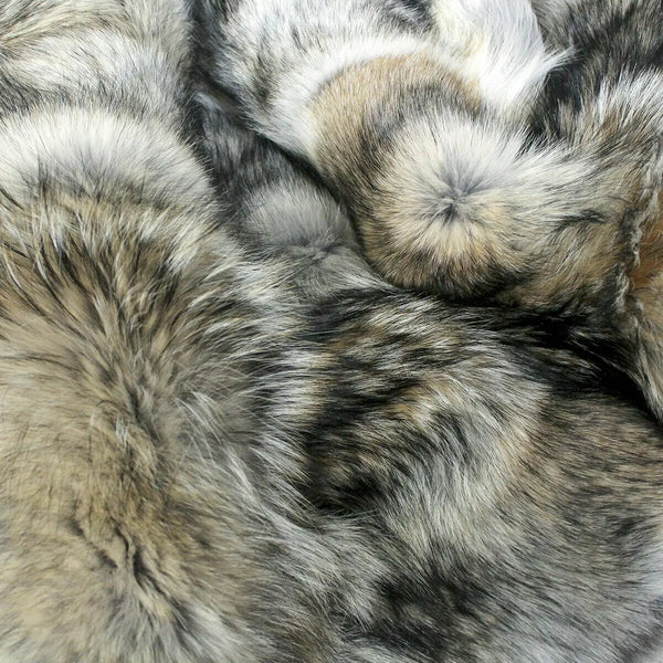 Real Arctic Wolf Fur Blanket True North Furs