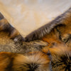 Scandinavian Cross Fox Fur Blankets & Throws
