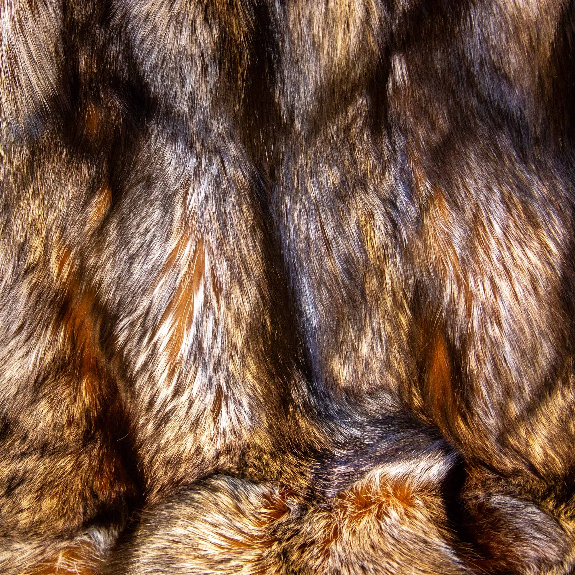 Scandinavian Cross Fox Fur Blankets & Throws