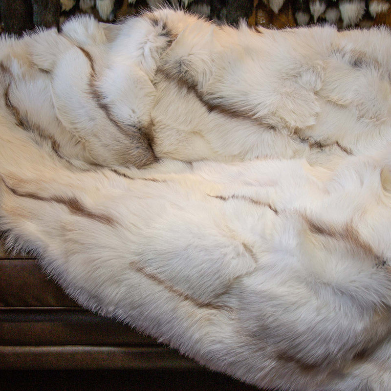 Scandinavian Sun Glo Fox Fur Blankets & Throws