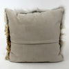 Natural Red Coyote Fur Pillow Back