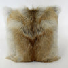 Natural Red Coyote Fur Pillow
