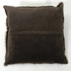 Dark Brown Longhair Beaver Fur Pillow