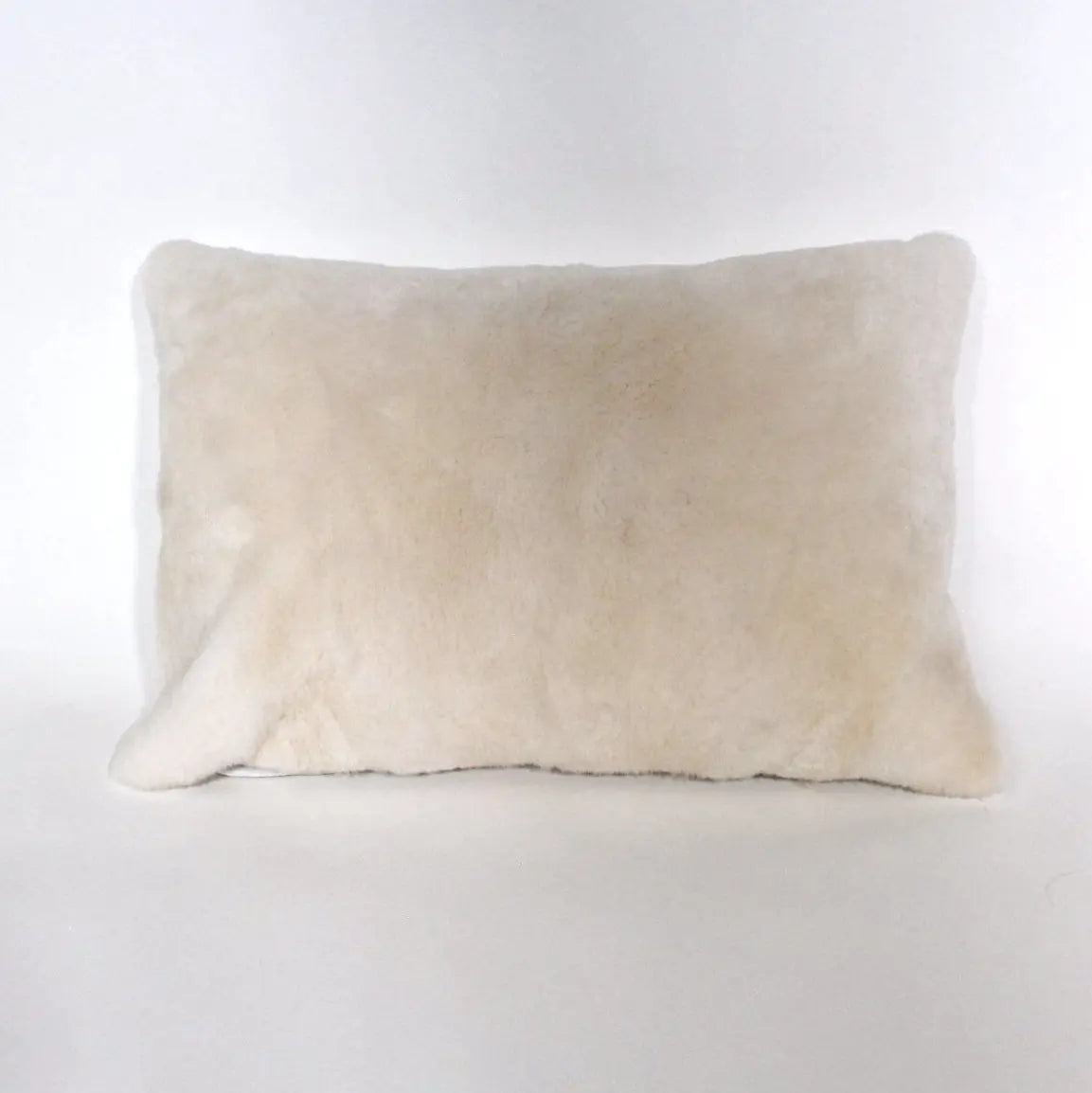 Extra Soft White Beaver Fur Pillow True North Furs