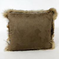 Eastern Coyote Fur Pillow Back