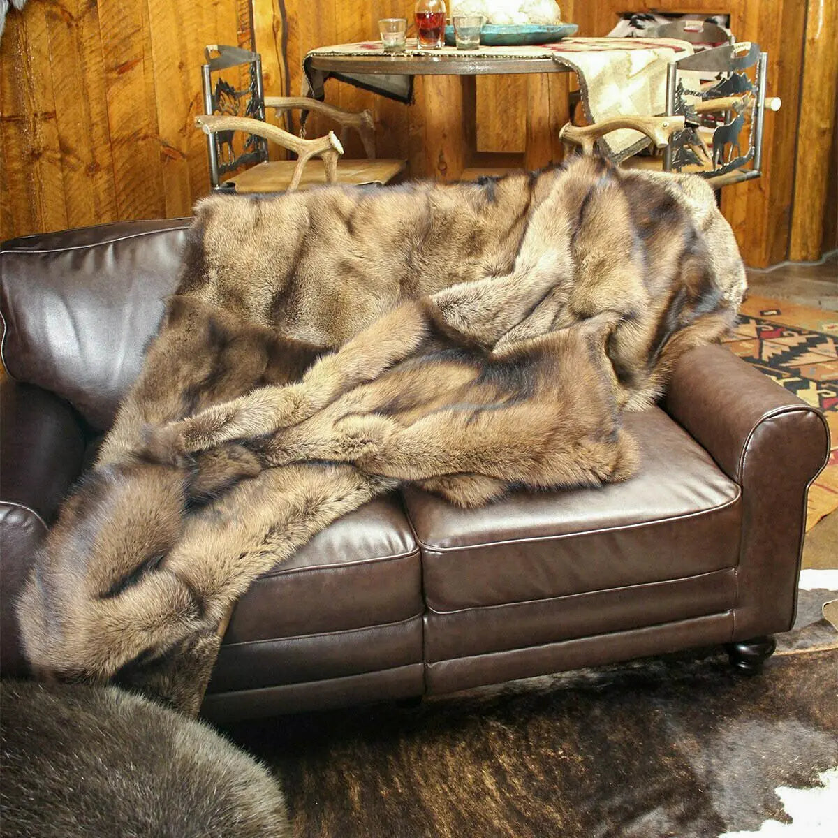 Real Fisher Fur Blanket True North Furs