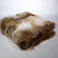 Red Coyote Fur Blanket