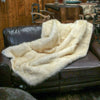 White Longhair Beaver Fur Blanket